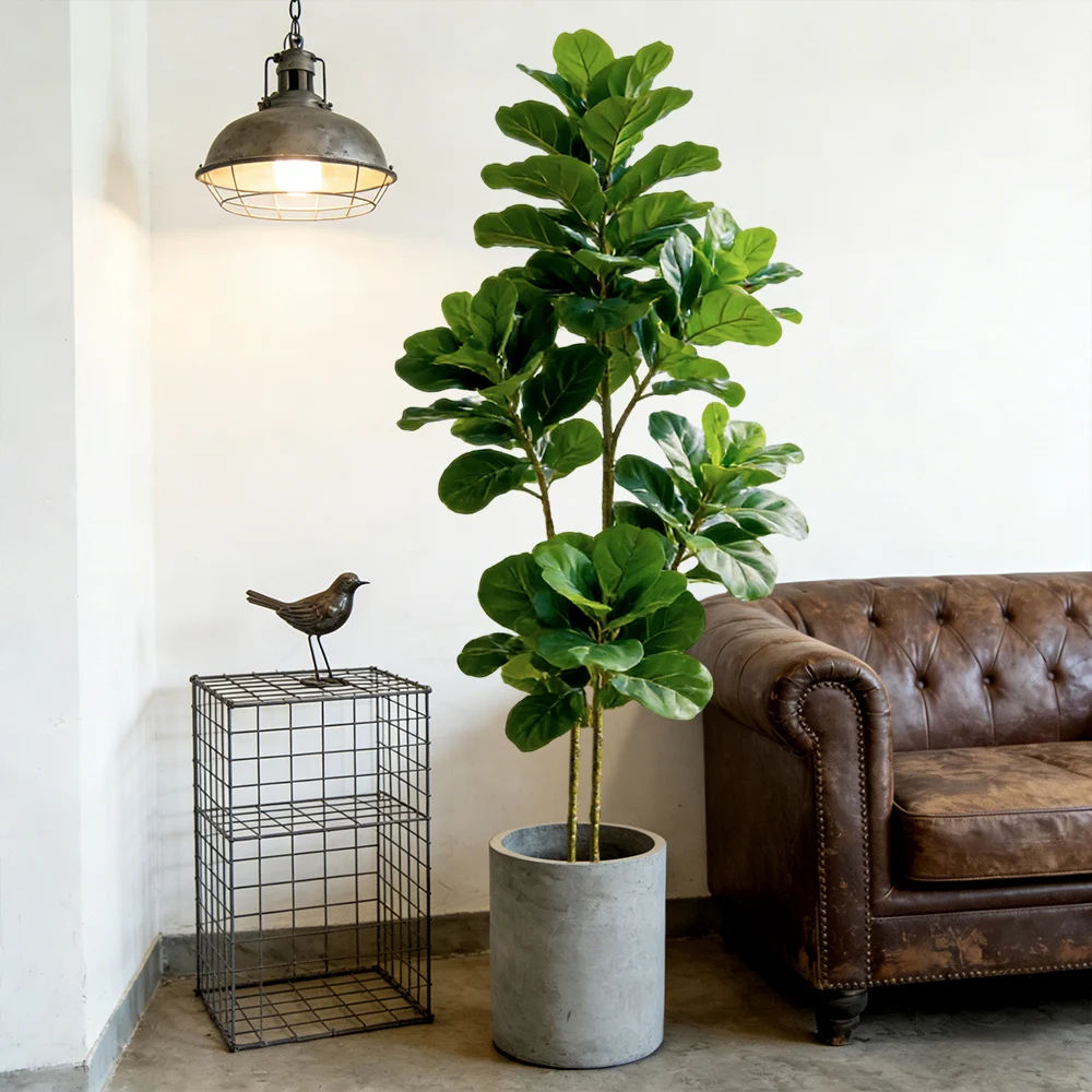 64/122cm Artificial Fiddle Fig - огляд і ціна Ficus Lyrata Tree