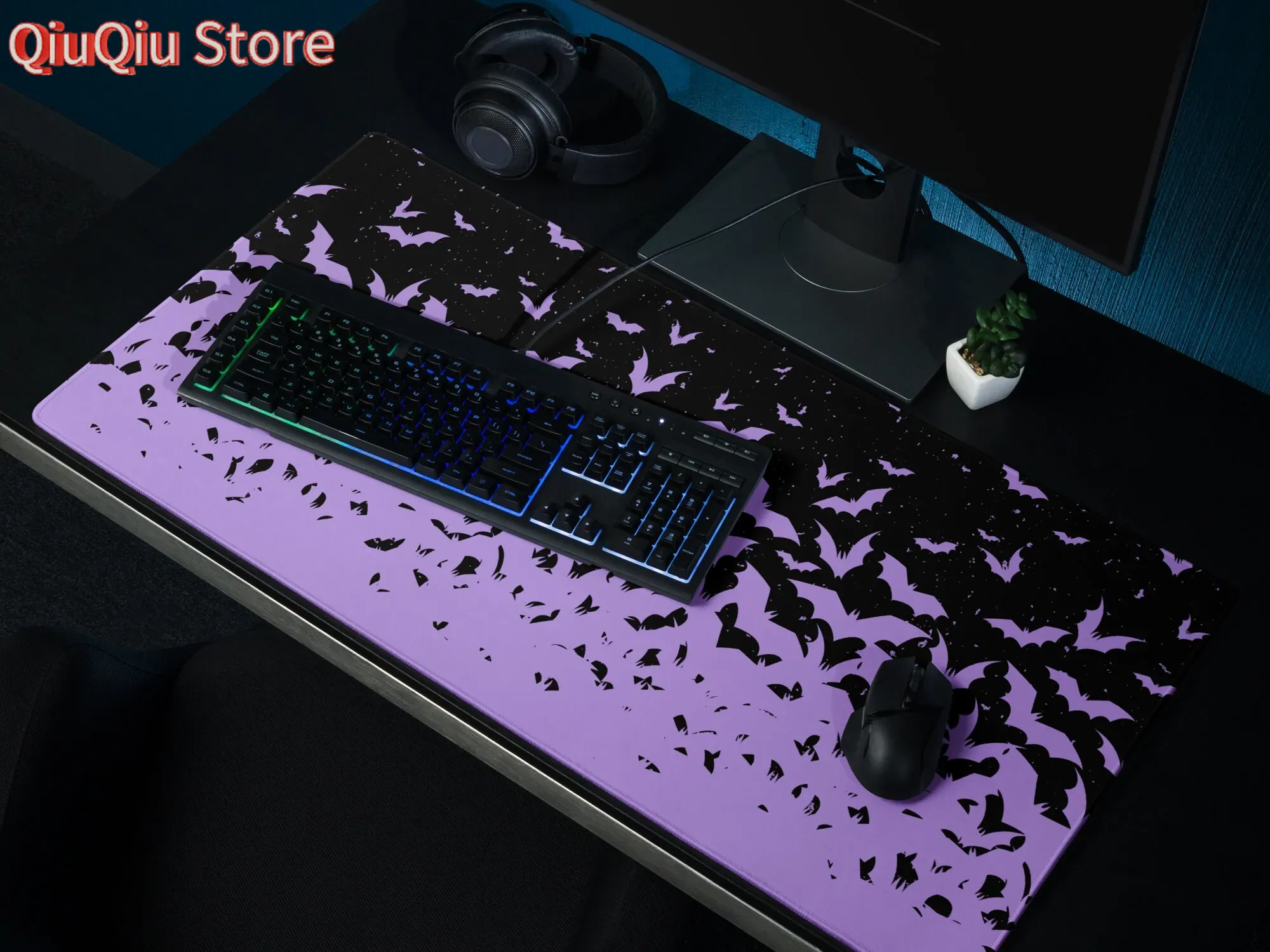 Bats Halloween Desk Mat Purple - огляд і ціна Tradescantia Purple